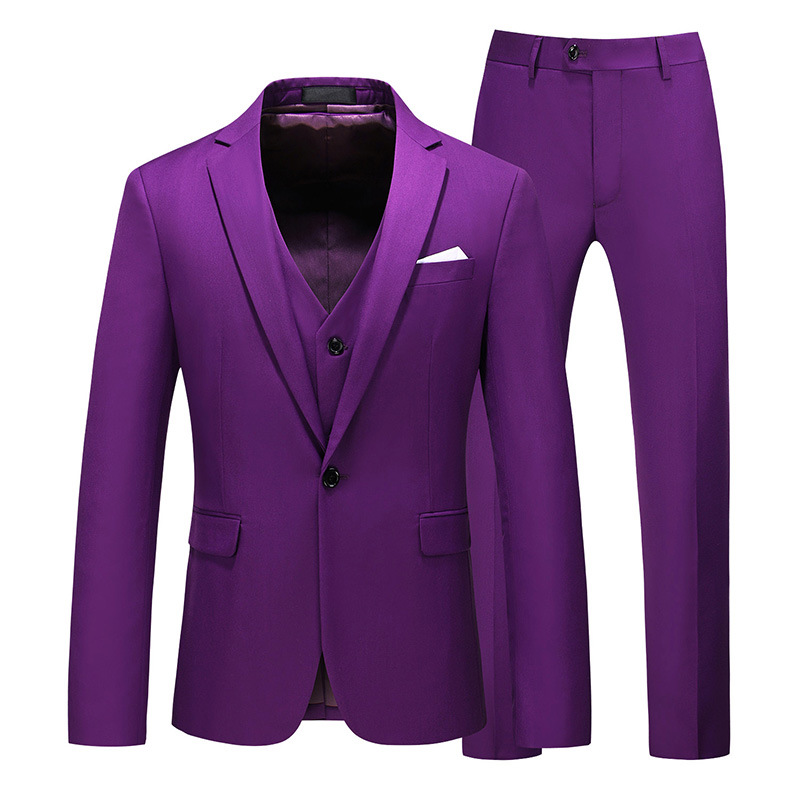Violet (veste + pantalon + gilet)