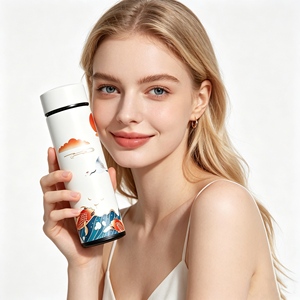 Custom Smart Touch Temperature Display Thermal <b>Mug</b> 500ml <b>Large</b> Capacity Heat Cold Retention Stainless Steel Bottle Vacuum Flask - Product Image 1