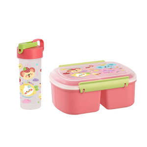 Nouvel ensemble boîte à lunch et gourde 2026, très populaire, portable pour étudiants, boîte à lunch mignonne scellée et compartimentée - Product Image 1