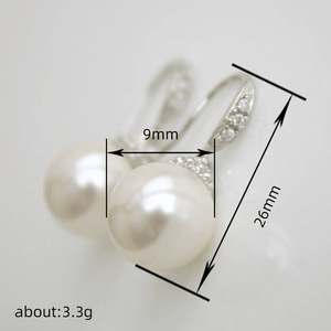Eleganti Orecchini Pendenti con Perle e Pietre per Donne, Orecchini Semplici per Uso Quotidiano e Feste, Gioielli alla Moda - Product Image 4