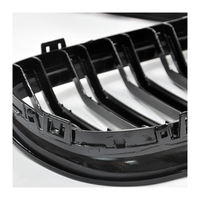 Body Kit Mobil Profesional M Sport Gloss Black Grilles M3 Double Line Grill untuk BMW Seri 3 E90 2005-2011