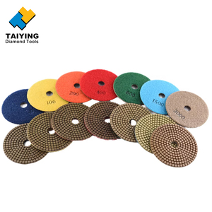Discos de Pulido de Diamante de 4 Pulgadas (100 mm) y 7 Pasos, Profesionales, Flexibles, con Resina, para Granito y Mármol, Personalización OEM - Product Image 1