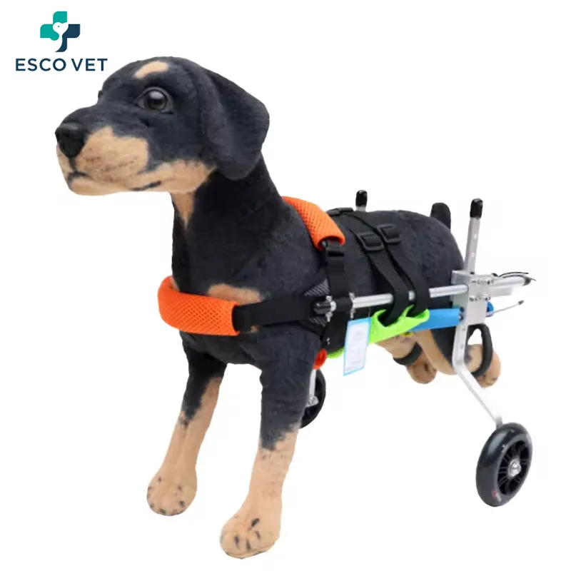 ESCOVET Custom Pet Supplies Walking Disabled Car Elderly Dog Assisted Walking Cart Mobility Pet Dog Wheelchair