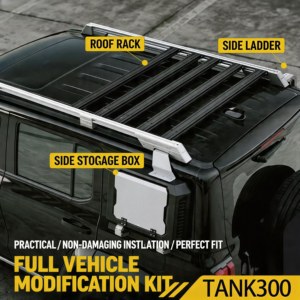 Simone Body Kit for 300 Roof Rack Side <b>Ladder</b> Storage Box Side Window Box Tactical Exterior Styling Set - Product Image 2