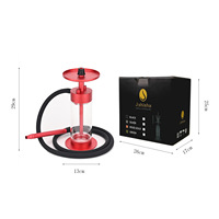 Fournisseur direct transfrontalier : Chicha arabe simple en verre dépoli coupe-vent, personnalisable, pour bars et KTV