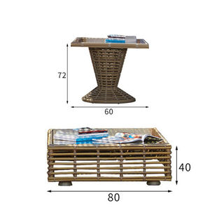 Todo tipo de clima PE plástico ratán aluminio jardín Patio cama de día al aire libre mimbre tumbona para patio hoteles villas hospitales - Product Image 6