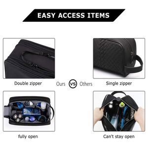 Trousse de Toilette de Voyage Grande Capacité pour Hommes, Trousse de Rasage Résistante à l'Eau, Organisateur de Cosmétiques avec Logo Personnalisé OEM - Product Image 5