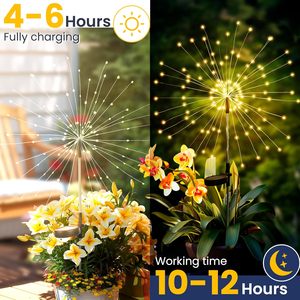 Luces Solares Decorativas para Jardín con Logotipo Personalizado, 120 LED, Paquete de 2, Luz Blanca Cálida, para Exteriores - Product Image 6