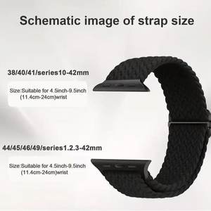 Correa Deportiva Ajustable de Nailon para <span class=keywords><strong>Apple</strong></span> <span class=keywords><strong>Watch</strong></span> Series 11 10 46mm 42mm 44mm 40mm IWatch <span class=keywords><strong>Ultra</strong></span> 3 2, Correa de Repuesto - Product Image 3