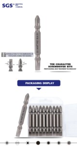 S2 Phillips và rãnh từ screwdriver bit điện Vít Điều khiển bit đôi đã kết thúc bit - Product Image 4