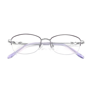 Guoda Optical Monturas de gafas ovaladas semirrígidas para mujer 34296 Anti Uv para adultos, todas las formas de rostro, diseño elegante - Product Image 1