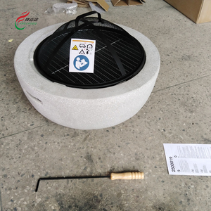 Outdoor Round <strong>Fire</strong> Pit Garden Wood Burning Firepits Ceramics <strong>Table</strong> <strong>Top</strong> <strong>Fire</strong> Pit <strong>Bowl</strong> - Product Image 4