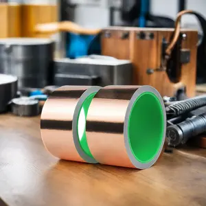 Asia Factory Price EMI Copper Foil Shielding Tape Conductive Adhesive For EMI And RFI Industrial And Electrical Applications