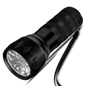 Black Light UV Flashlight Ultraviolet Blacklight 100 LEDs 395nm Compact Handheld UV Flashlights for Dog Pet Urine Cat Ringworm