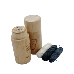 Fil dentaire en bambou au charbon de bois ciré végétalien personnalisé, biodégradable, à base d'ingrédients naturels - Product Image 4