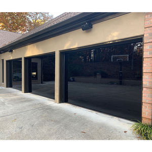 <span class=keywords><strong>Porte</strong></span> de <span class=keywords><strong>garage</strong></span> en verre miroir en aluminium de qualité supérieure avec télécommande - Anti-vol, résistance industrielle, design moderne pour ferme et parc - Product Image 4