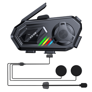 Nuovi Arrivi X3-<span class=keywords><strong>V8</strong></span> Interfono <span class=keywords><strong>Bluetooth</strong></span> per Moto per Gruppi di 8 Piloti con Raggio d'Azione di 1500M e Mixaggio Audio - Product Image 1