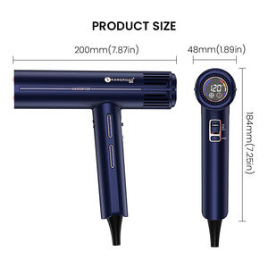 プロの高速ヘアドライヤー磁気アクセサリーとLCDプラズマヘアブロードライヤーサロンと旅行用ポータブル - Product Image 6