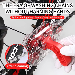 <b>Multi</b> Function Bike Chain Wheel Wash Cleaner <b>Tool</b> Cleaning Brushes Set Bicycle Chain Cleaner - Product Image 3