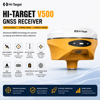 Récepteur GPS GNSS RTK haute performance Hi-Target V500, instrument de topographie 1408 canaux, code permanent pour le terrain de topographie