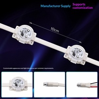 Source de lumière LED pleine couleur 24V DC 30mm, boîtier PC, indice d'étanchéité IP67, éclairage extérieur pour façade de bâtiment, garantie 3 ans