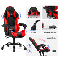 VANBOW Fauteuil Inclinable Gaming Racing de Bureau OEM Rouge Tout-en-Un, MOQ 100 Pièces, Chaise de Jeu Japonaise à Prix Usine Abordable