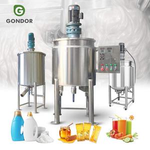 Milk Beverage Tempura Cosmetic Cream Batter Homogenizer Boiling Machine Mix Mixer Mixing Tank with Agitator and Heater - Product Image 1