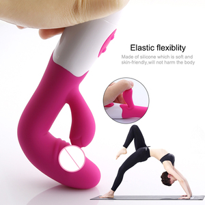 Giocattoli del sesso femminile del <span class=keywords><strong>Silicone</strong></span> che spingono il vibratore del Dildo del punto G del coniglio per le donne che si masturbano - Product Image 3