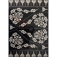Pochoirs de tatouage temporaire – 4 grandes feuilles – Motifs au henné – Écologiques et non toxiques – Excellent rapport qualité-prix