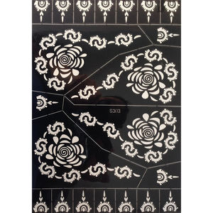 Modello di Stencil per tatuaggi 4 fogli grandi <span class=keywords><strong>disegni</strong></span> di henné Set di ottimo rapporto qualità-prezzo Delhi - Product Image 3