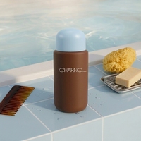 Bouteille de shampooing durable de 200 ml, écologique, réutilisable, de haute qualité, personnalisable, en plastique, pour les produits de soin des cheveux