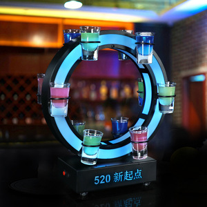 Soporte Redondo para Vasos de Chupito con Luz LED Htk para Bar, KTV, Fiesta, Cóctel, Salón, Decoración de Cumpleaños - Product Image 3