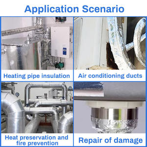 Cinta Adhesiva de Aluminio Resistente a Altas Temperaturas – Cinta de Sellado Impermeable Industrial para HVAC - Product Image 3