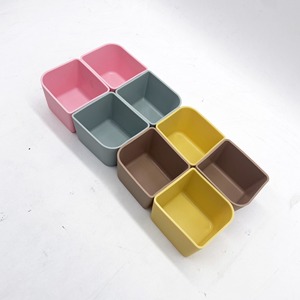 silicone storage <b>box</b> rectangular square cosmetic organizer tray desk <b>small</b> items divider food compartment silicone storage tray - Product Image 5
