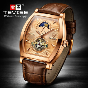 Reloj TEVISE con Logotipo Personalizado, Fase Lunar, Esqueleto, Tourbillon, Reloj Mecánico Automático <span class=keywords><strong>de</strong></span> Lujo para Hombre - Product Image 4