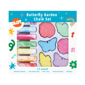 BEIFA Ensemble de craies de jardin papillon <span class=keywords><strong>Craie</strong></span> de trottoir Jumbo lumineuse pour enfants-Extérieur, lavable, non toxique - Product Image 3