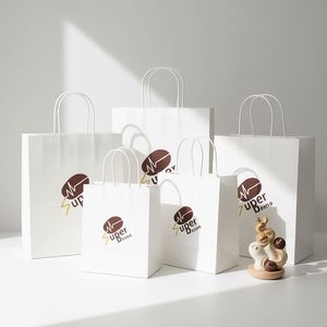 Bolsas de Regalo de Papel Ecológicas con Asa, Bolsas de Papel para Compras, Económicas, al por Mayor, para Comida y Comercio Minorista - Product Image 2