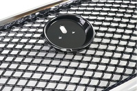 Convient pour la mise à niveau de la Jaguar XF 12-15, calandre de pare-chocs avant électro-plaquée avec motif en fibre de carbone noir brillant