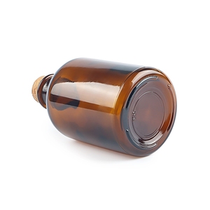 Boticario de boca pequeña 125ml 250 botella de almacenamiento de <span class=keywords><strong>Farmacia</strong></span> de laboratorio de vidrio ámbar con corcho - Product Image 6