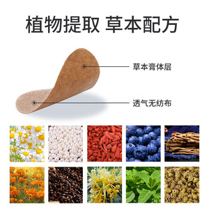 Parches Oculares Herbales para Niños y Adultos, 10 Piezas, Diseño de Dibujos Animados, Tela No Tejida, Parche de Alivio con Impresión de Logotipo Personalizado - Product Image 3