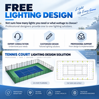 Éclairage LED anti-éblouissement IP66 de qualité supérieure pour terrains de tennis avec support réglable pour clubs de tennis et installations sportives