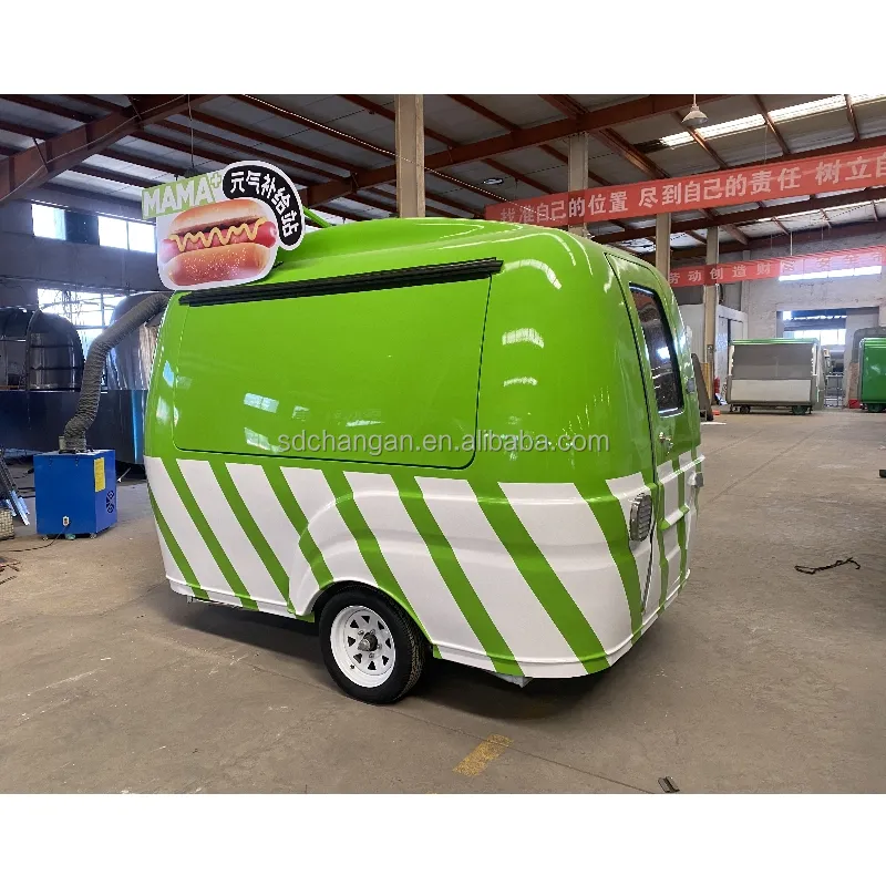 Restaurant mobile Boler Food Caravan avec cuisine Camion Rue LED Lumières Moteur électrique Équipement de restaurant Camion de fruits