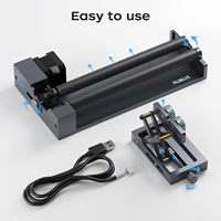 WAINLUX Nouveau module de machine de gravure laser 450 nm pour canettes, rouges à lèvres et objets cylindriques avec rouleau rotatif