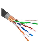 Cable de Red LAN Cat5e SFTP para Exteriores, 305m, 4 Pares, Revestimiento de PE+PVC, -40C~+70C, Cable de Telecomunicaciones