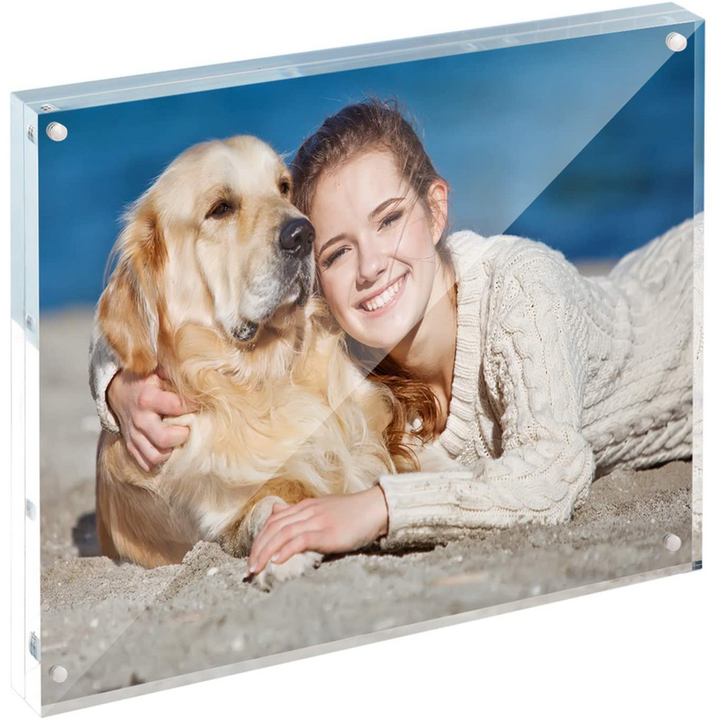 picture frames,double sided magnetic block photo frames custom