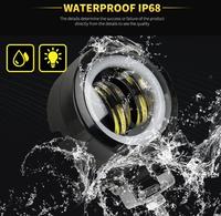 3 pouces 20W 6500K LED lampe de travail étanche rond Angel Eyes lumière LED barre lumineuse pour la conduite Pods voiture bateau moto ATV