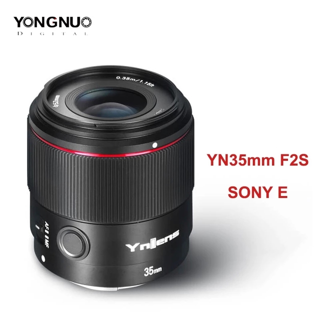 Yongnuo YN35mm F2S DF DSM Lens for Sony E Mount Cameras 35mm F2 Full Frame AF Camera Lens for SONY A7R3 A7RIV A6600 A9
