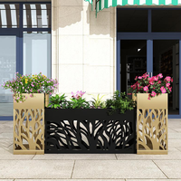 Kit de pots à fleurs rectangulaires suspendus contemporains en aluminium sur mesure, pour l'intérieur, la maison, le jardin, les arbres, des jardinières décoratives