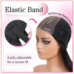 Wear and Go Perruques sans colle Cheveux humains Pré-plumés Pré Coupe 180% Densité 6x4 13x4 Prêt à Porter Perruques de Cheveux Humains Sans Colle Droites - Product Image 3