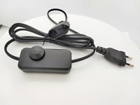 Interrupteur rotatif à intensité variable avec cordon, homologué CE, 150W, ignifuge, pour lampes de table LED